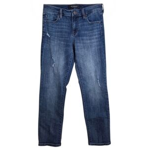 Liverpool Los Angeles Jeans Marley Girlfriend Cuffed Denim Blue Mesa Size 2/26